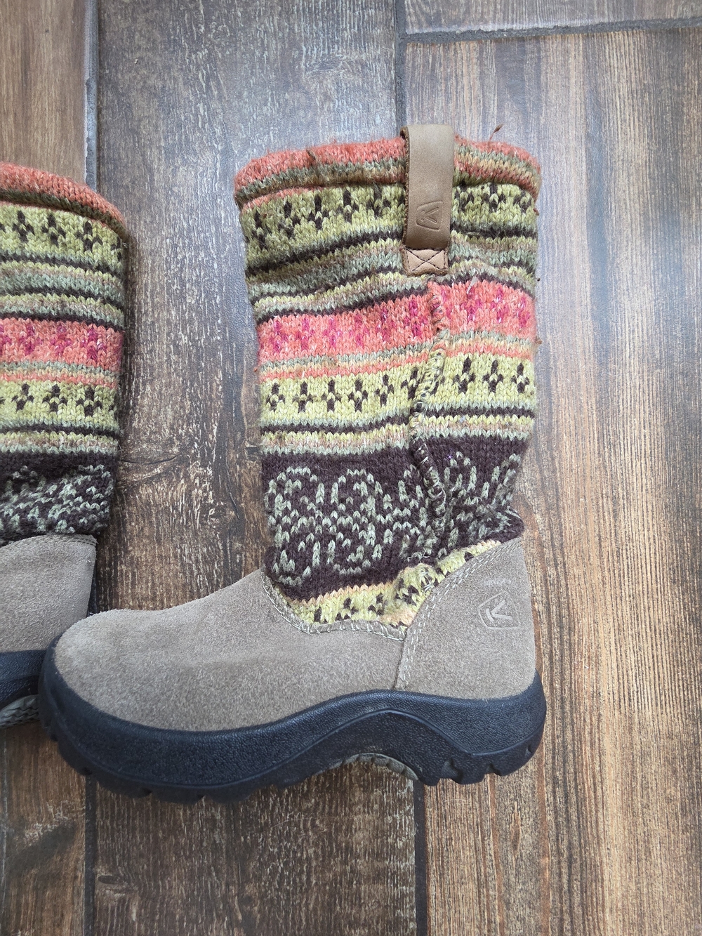 Keen Cozy Knit-Accent Kids Fall Boots - Multi-Color